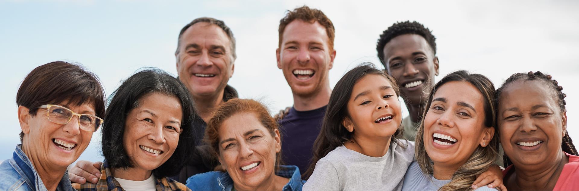 Group of smiling people